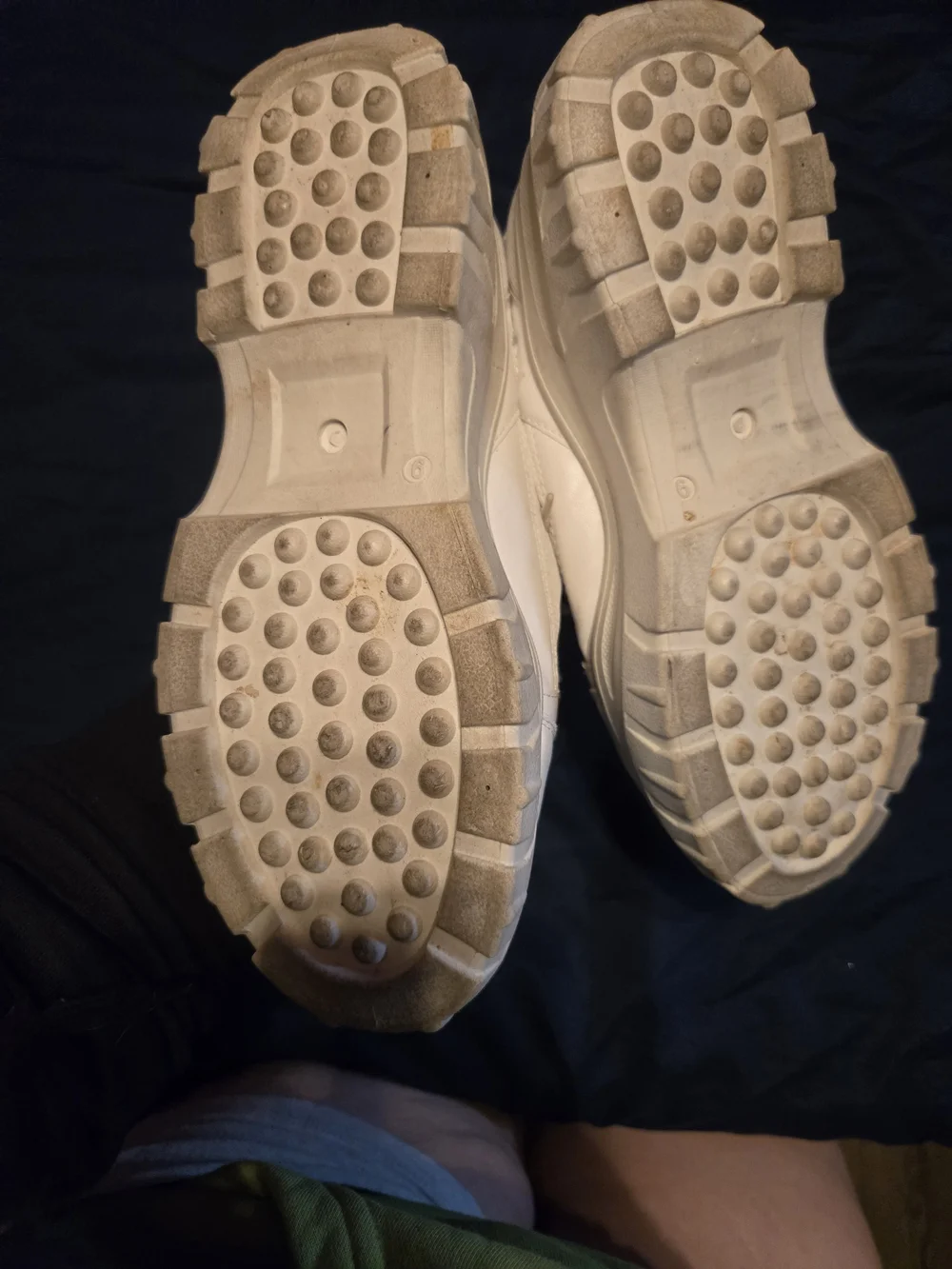 Women’s Chunky Lace-Up Sneakers in Cream